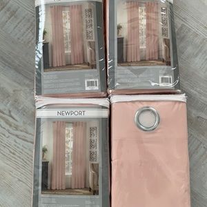 4 ,100% Cotton grommet panel curtains, $40.